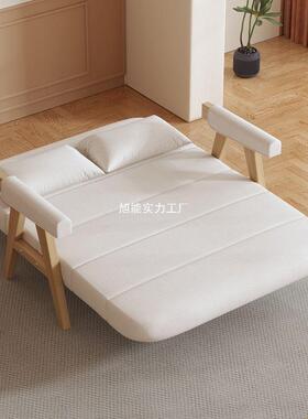 可折叠用沙发两沙发折叠单人小户型双人阳OWD台日式客厅多实木功