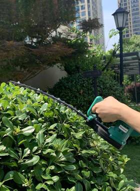 松崎弧形电动艺绿修篱机ZJS充电单手球型园绿篱剪枝手持剪机茶树