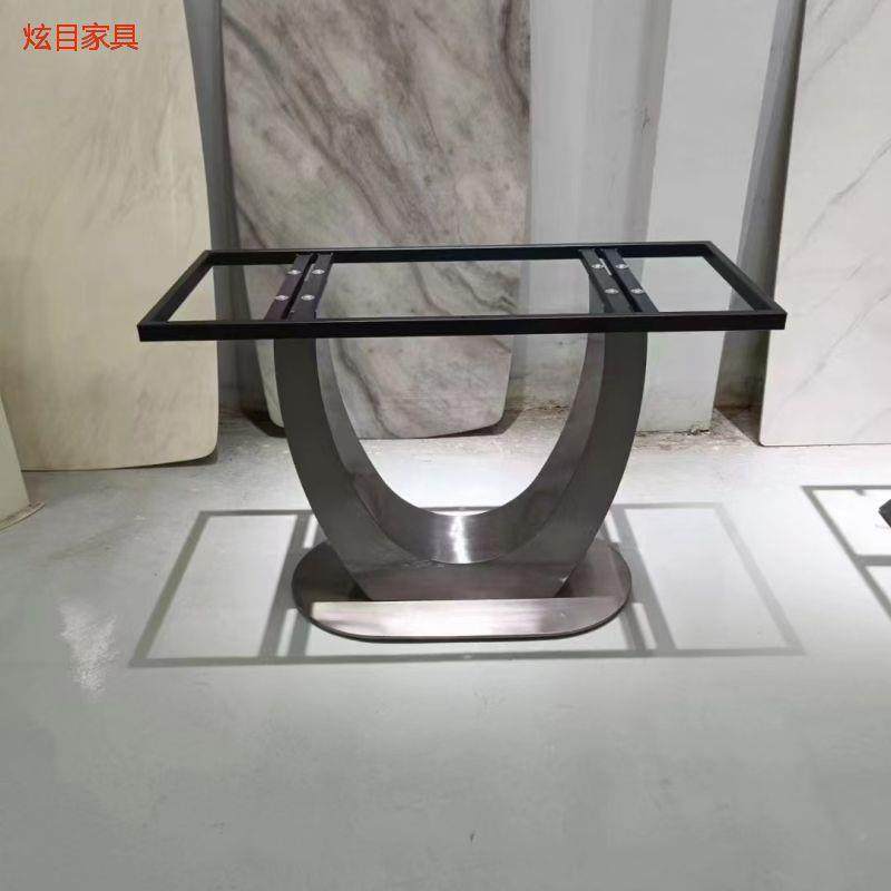 奢石不桌锈DZ-863钢桌脚轻高奢岩板大理石餐桌底座用端家圆桌长桌,基础建材,层板拖,淘宝优惠券,粉丝福利购,淘宝优惠卷