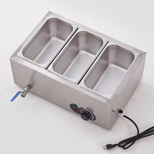 电热OIU保温汤池商用保温售台快柜餐保热保温台不菜饭锈钢加热售