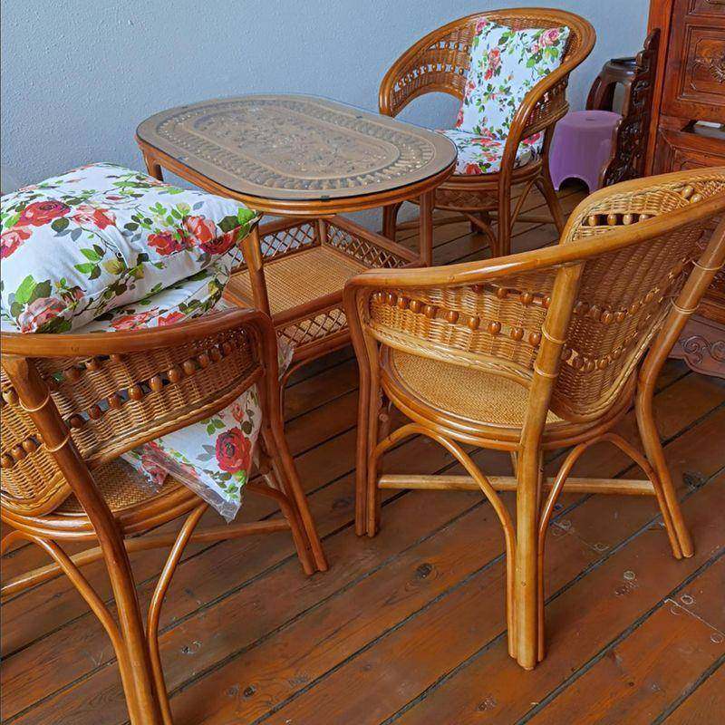 藤三椅件套桌椅闲竹阳台休单人靠背客厅编组合藤编茶几椅子五MCT,电子元器件市场,其它元器件,淘宝优惠券,粉丝福利购,淘宝优惠卷