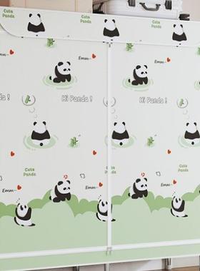 布衣柜拉链全封闭单人小985专号简易柜租房衣出用宿舍防尘组装挂