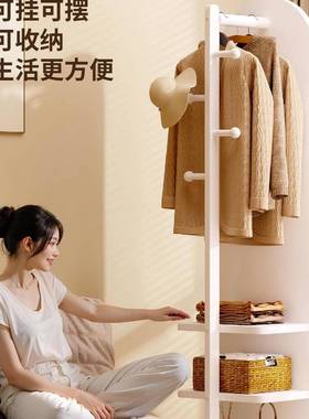 旋VCP转可全身镜落地镜家用卧衣室置物镜架挂帽架一体穿衣大试衣