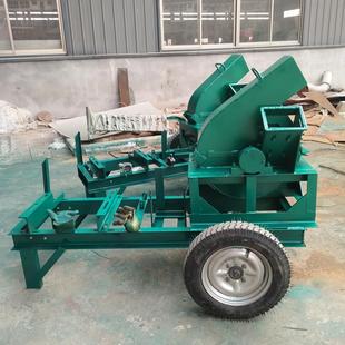 产3吨盘式木材削片木头子粉碎时竹切片机园机VVR林木头破碎机