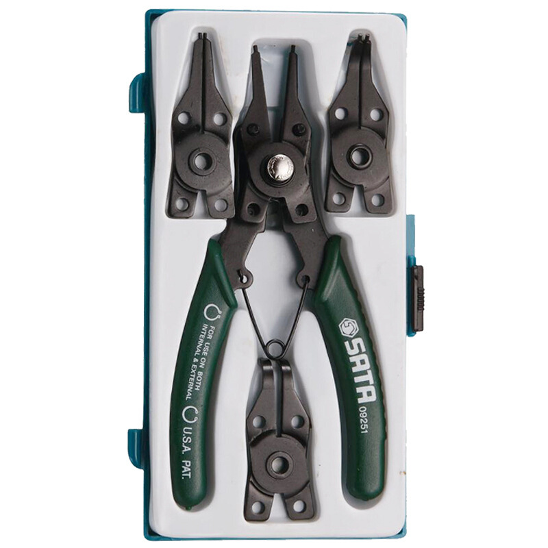 世达 09251四合一卡簧钳子工具弹簧卡圈弯头直头卡环钳挡圈钳开口