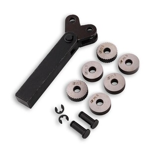双轮滚花工具包7件套螺距0.5mm 2mm车刀轮滚花工具 1mm