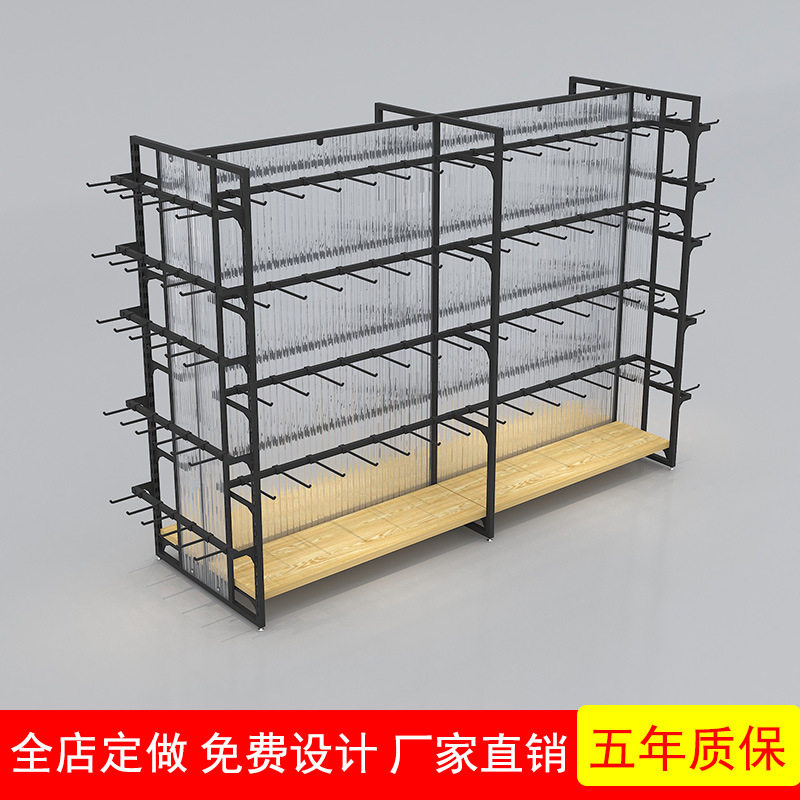 优品货架饰品店双面中岛货架手机配件架文具店展示架名创精品货柜