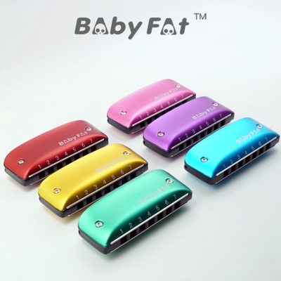 BABYFAT彩色口琴7孔蓝调布鲁斯初学PADDY乡村时尚挂饰 园园同款
