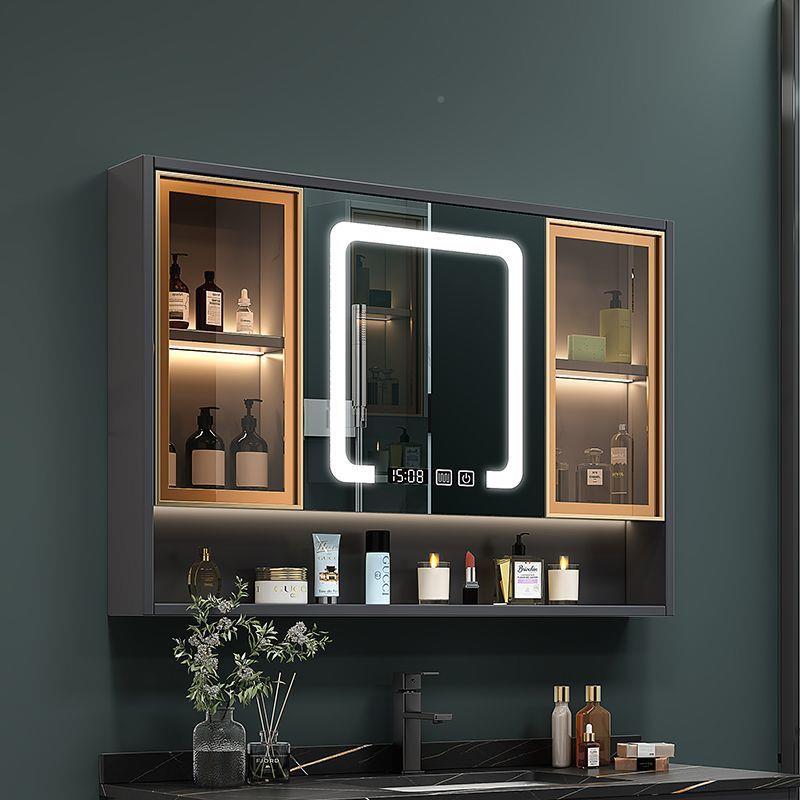 2h间智能镜柜子单独浴室H洗手卫生间镜带灯带置ISF物柜收纳梳妆镜