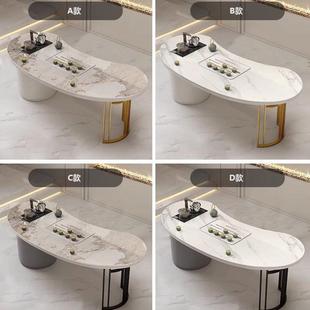 轻奢板茶桌阳台家用小台现简约办公室茶几茶岩茶GFM具泡茶桌一代