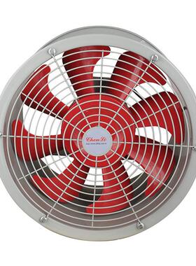 耐温轴流风机20v5F-B强静沈音管道式大功率通风机3802v工业通风力