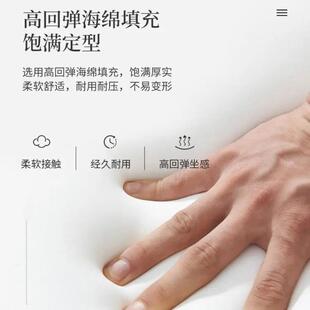 一床实头926新款软床头简约现代木科技布倾包斜靠只背单买个