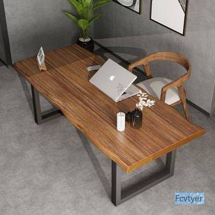 大公板实办桌家用台式电脑桌长6986668条书木桌约写字工简作台原