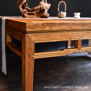 老榆木实老榆木八实木方形餐桌餐酒店宴会仙厅小吃厅店农家乐八桌