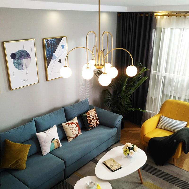 全XVN铜线条魔灯豆吊设师款代简约计艺术吊灯餐厅卧室现大气客厅