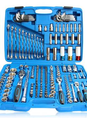 汽修组合套筒套装工大飞中小汽飞棘轮扳手具车维修工具1飞35876件