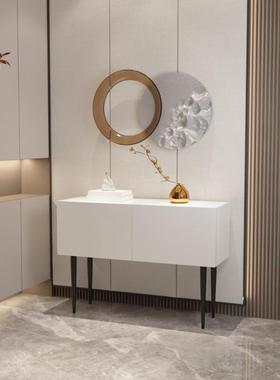 入户玄关贝装饰柜过正道柜示柜高脚达KAM黑色柜简展约现代对门玄