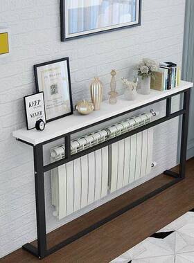 约暖暖气片置简ONZ物新架长条隔板超窄架子缝隙柜沙发后气片创意