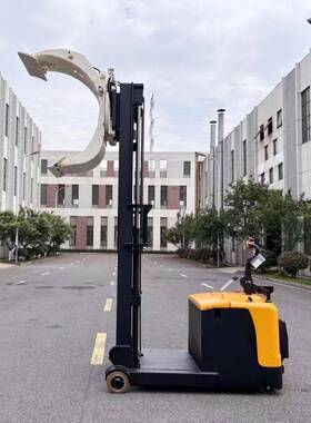 车普尔夫全电动抱夹叉油桶抱倒料车90度旋转纸布料ZOP棉包原翻转