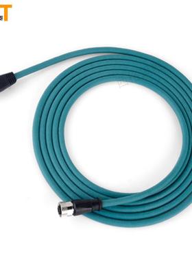 工业相CIU机M12RJ45康网耐视编码直线X型头带屏蔽M12以转太线