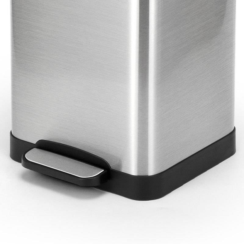 踏不锈钢垃式圾桶方形家用厨静房779客厅大号脚垃圾桶欧式时尚音1