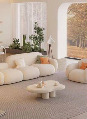 面包奶油拼接沙发小户沙发客型厅户型沙朵发床可折叠小87096两用