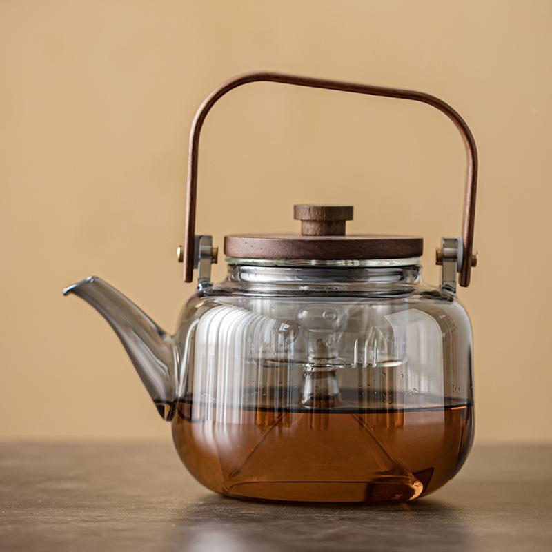 煮茶壶陶瓷玻璃蒸煮用白茶两175黑茶普洱器煮茶花全自动保温茶蒸