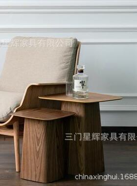 式美户客厅餐厅阳35828台闲边几可移动茶几简约小型边休桌