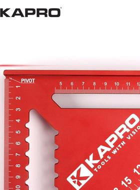 K4APRO三合角尺46木功工高精度加厚直角尺铝金688多能角度尺90度3