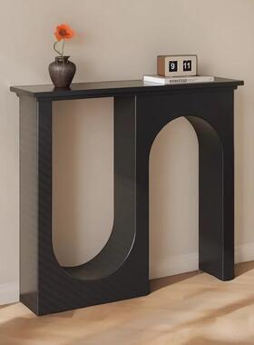 门现厅墙艺术感玄关234端代景台极简轻奢入户正对进门高端玄靠关