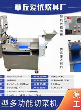 80CAW1丁型多功能头切菜机蔬菜丝切片切切段机商用切切双菜机
