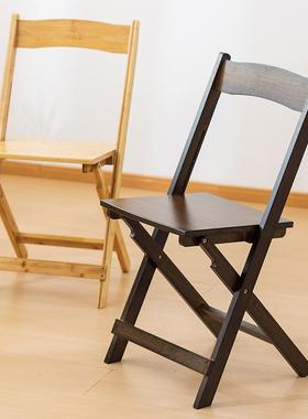 实折叠椅凳子木竹质小椅39648家用便携户外休闲餐活动婚礼庆婚靠