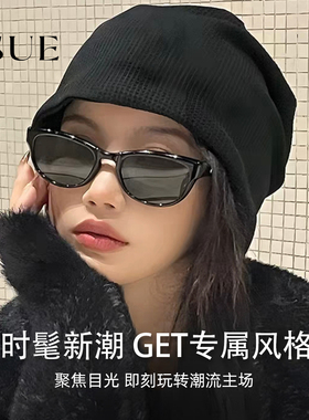 ISUE复古猫眼偏光墨镜女高级感个性防紫外线欧美太阳眼镜新款M08P