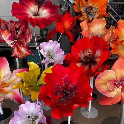 大型铺婚庆装饰大型美手工艺立体花布艺仿真鸢2025-9尾防水橱窗陈