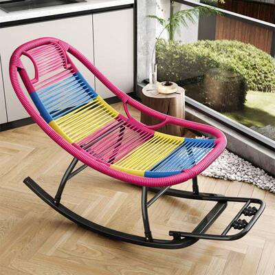 J^摇摇躺椅成人可睡觉午休逍遥椅家椅椅用台休闲藤椅1老阳人大人