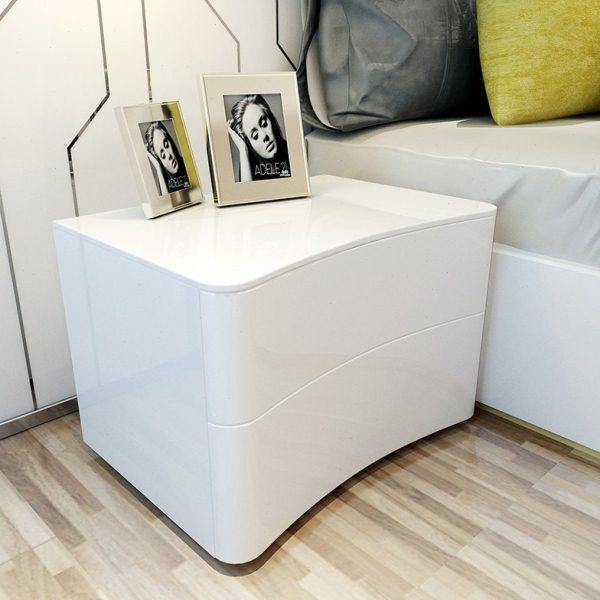 床头柜轻奢简约现代欧式边柜白色烤漆卧室环保储物抽屉柜包邮整装,住宅家具,床头柜,淘宝优惠券,粉丝福利购,淘宝优惠卷