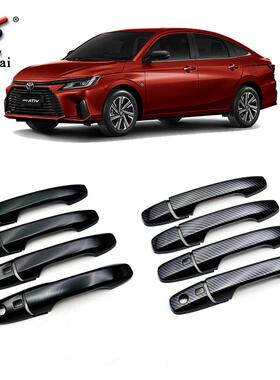 适用于丰田22款YarisAtiv改装车门拉手饰条Vios专用外门把手盖