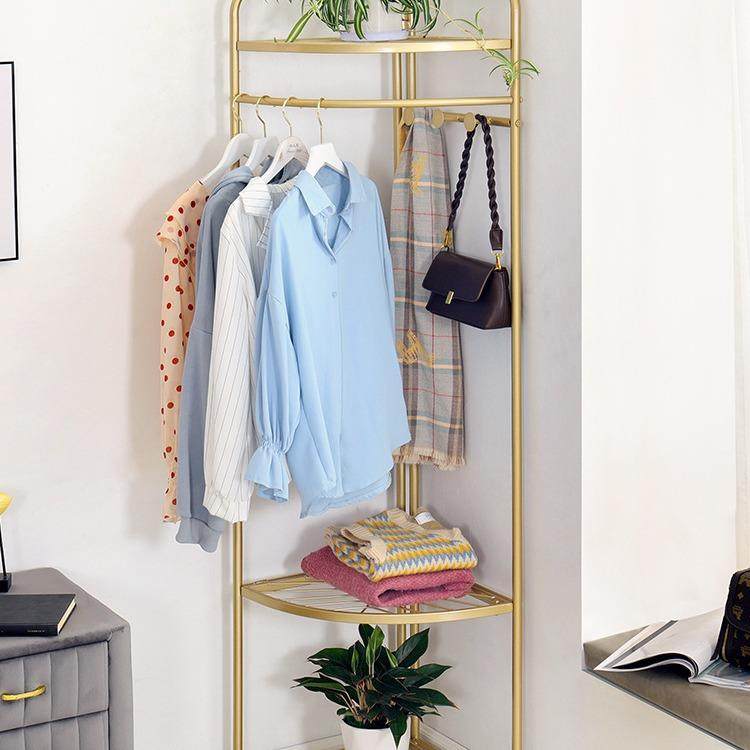 网红轻奢拐角挂衣架落地卧室贴墙衣服收纳架创意转角衣帽架,纺织面料/辅料/配套,纺织机械配件,淘宝优惠券,粉丝福利购,淘宝优惠卷