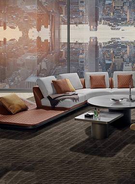 意式轻奢大户型沙发Reflex大平层别墅客厅组合弧形真皮沙发家具