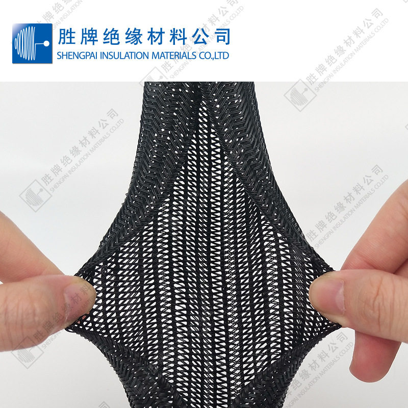 工地用阻燃编织网管尼龙耐磨汽车线束保护套管开口自卷式纺织布套