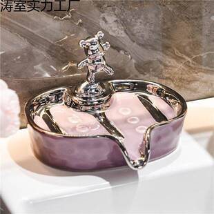 陶瓷肥皂盒皂碟创意沥水架高档轻奢家用卫生间浴室放香皂置物架子