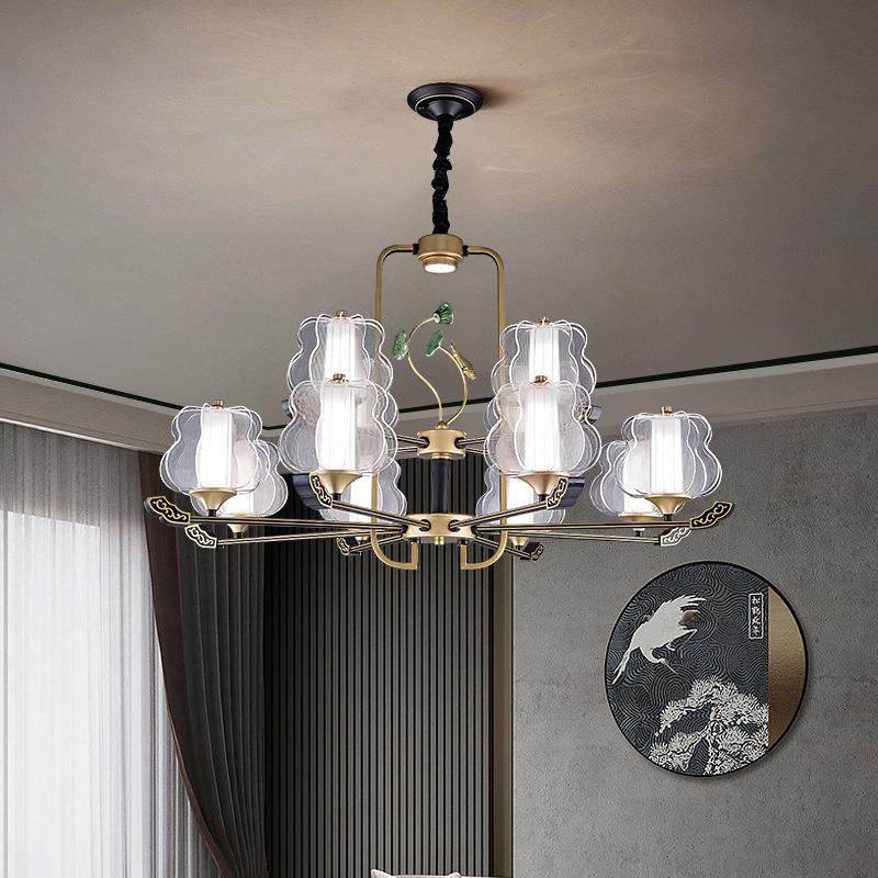 现代轻奢吊灯客厅主灯新中式创意亚克力灯罩超亮led长桌餐厅灯,纺织面料/辅料/配套,纺织机械配件,淘宝优惠券,粉丝福利购,淘宝优惠卷
