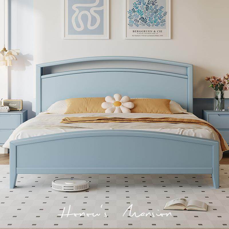 白蜡木双人床出租房用现代简约实木床加床垫小户型1米5的床实木床,机械设备,其他机械设备,淘宝优惠券,粉丝福利购,淘宝优惠卷