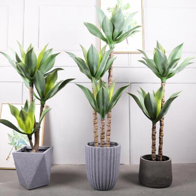 仿真龙舌兰盆栽QH-53013欧内家居室装饰北摆件假植物户外仿真绿植