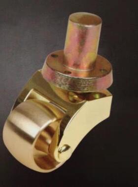 盛源钢琴配件三角钢琴零部件镀仿金脚轮规格H60mm型号W-3A