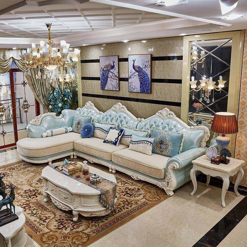 欧式真皮沙发组合简欧小户型客厅整装转角L型实木皮布沙发组合,机械设备,其他机械设备,淘宝优惠券,粉丝福利购,淘宝优惠卷