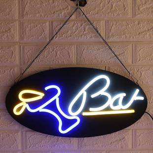 led霓虹灯造型酒吧霓虹灯装 饰灯招牌柔性霓虹灯广告BAR