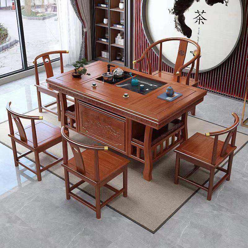 实木茶桌新中式茶台办公室茶几茶具套装一体家用阳台泡茶桌椅组合,纺织面料/辅料/配套,纺织机械配件,淘宝优惠券,粉丝福利购,淘宝优惠卷