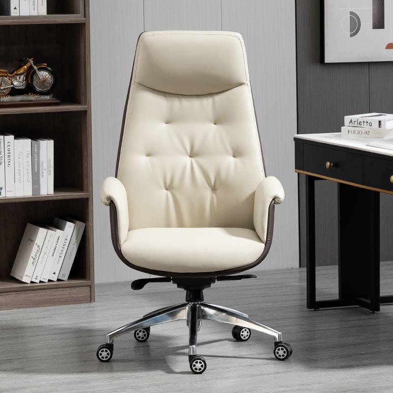 欧式皮质椅子扶手靠背旋转升降轻奢时尚商客卧书房大班椅