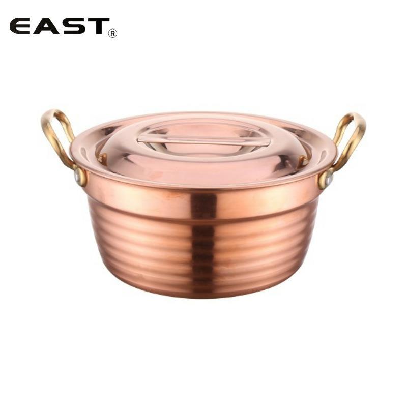 EAST东方厨具三层铜精钻调理锅家用多功能锅西餐烹饪汤锅商用铜锅